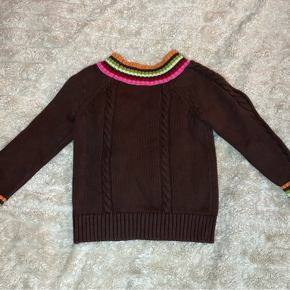 Gymboree Winter Cheer Dot Flower cable-knit sweater - Picture 4 of 6